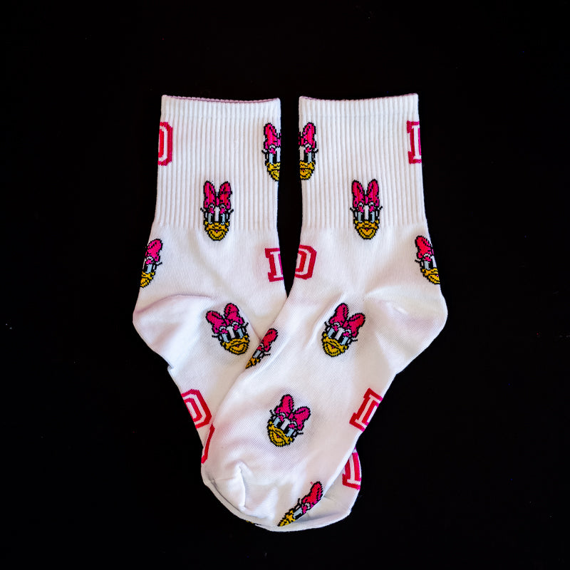 Pink Varsity D Socks