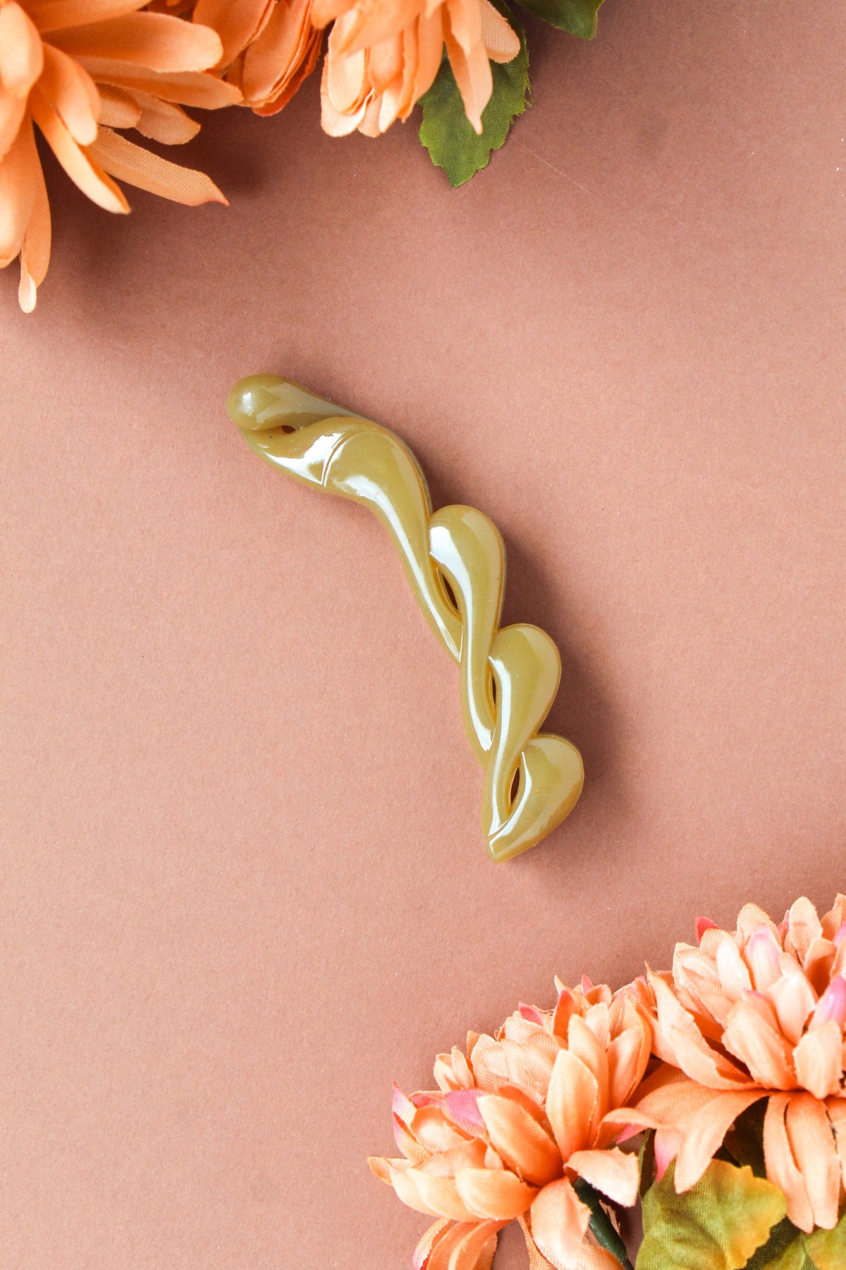 Olive Banana Claw Clip