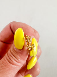 Tiny Bow Huggie Earrings | Back to School 24 Collection