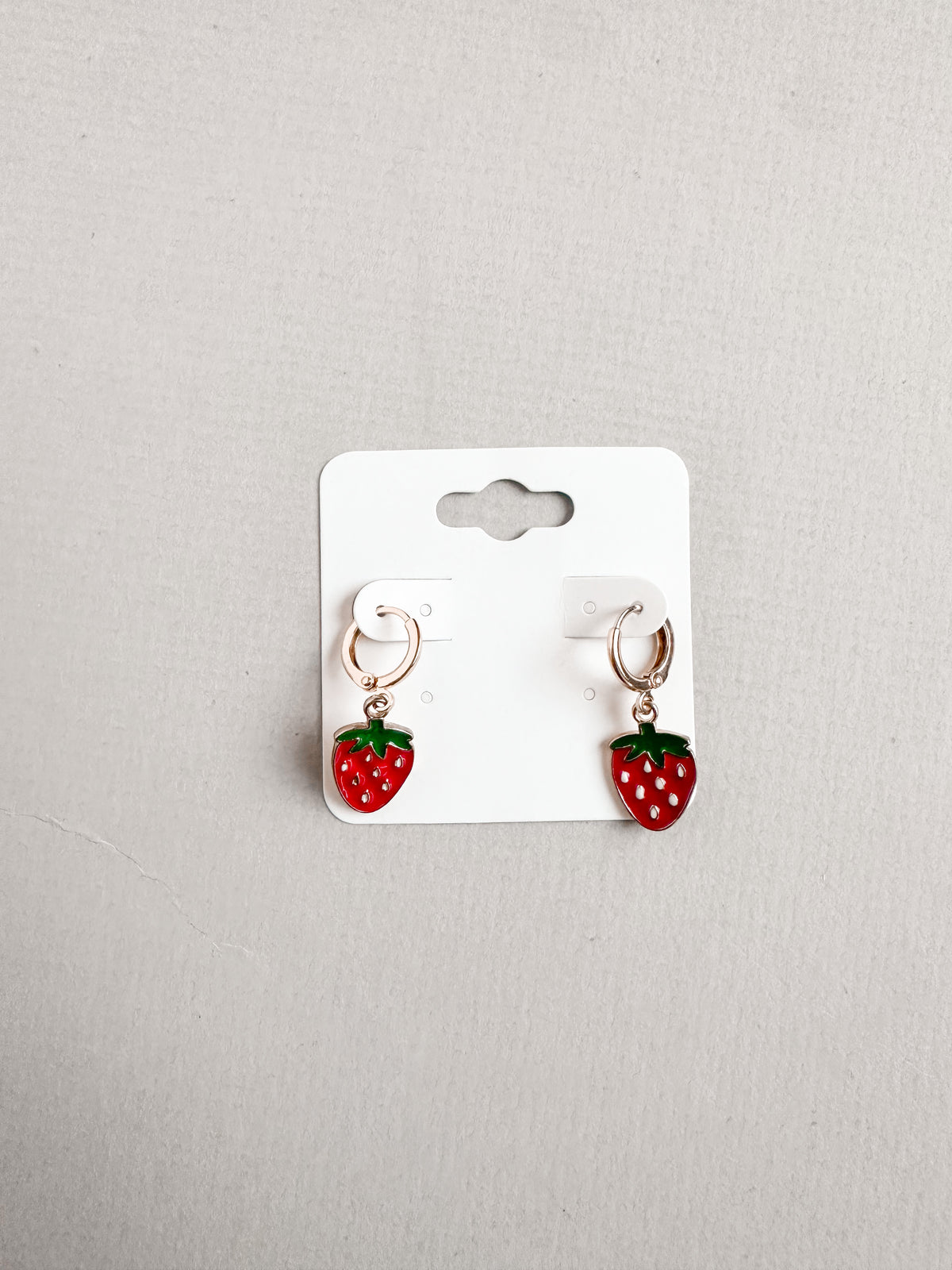 Strawberry Huggie Earrings | Back to School 24 Collection