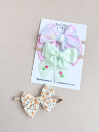 Bow Club Subscription Set | Mini Bows on Nylon Headbands