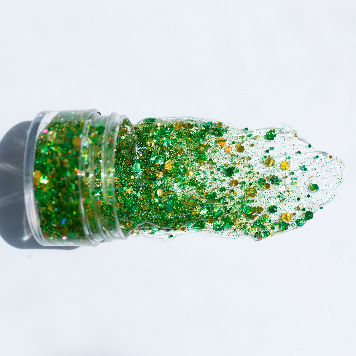 Green and Gold Hair Glitter