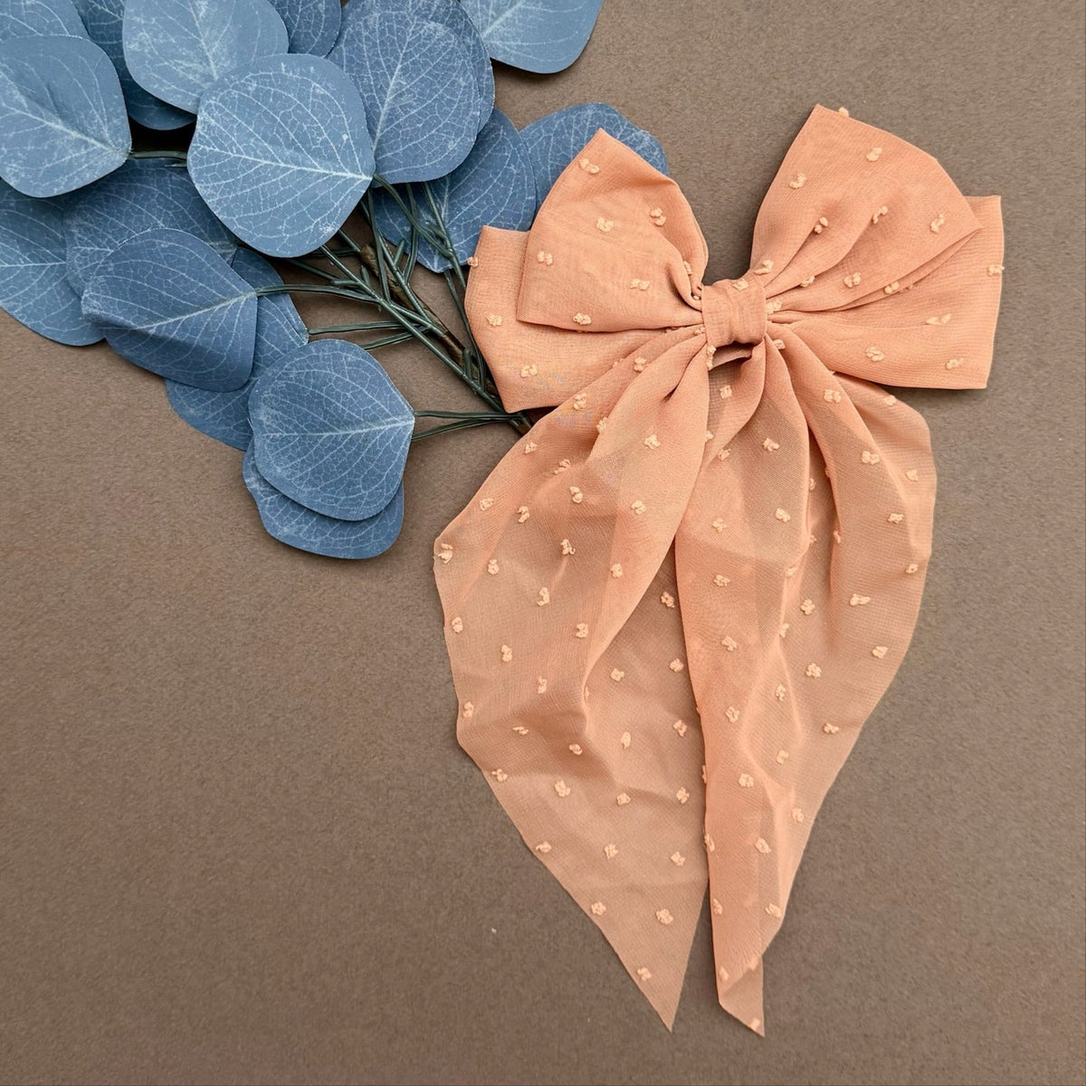 Copper Swiss Dot Long Bow