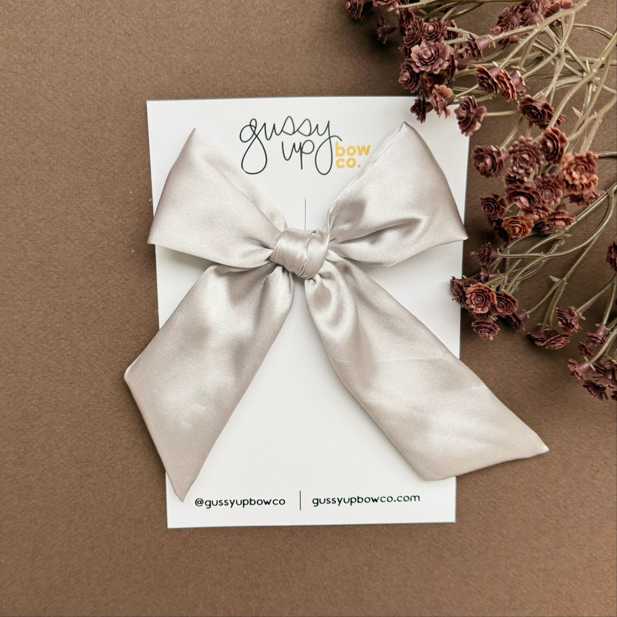 Silver Silky | Extra Bow