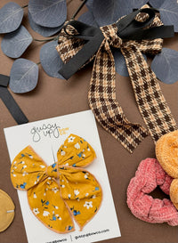 Houndstooth Long Bow