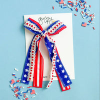 Stars and Stripes Ribbon Bow