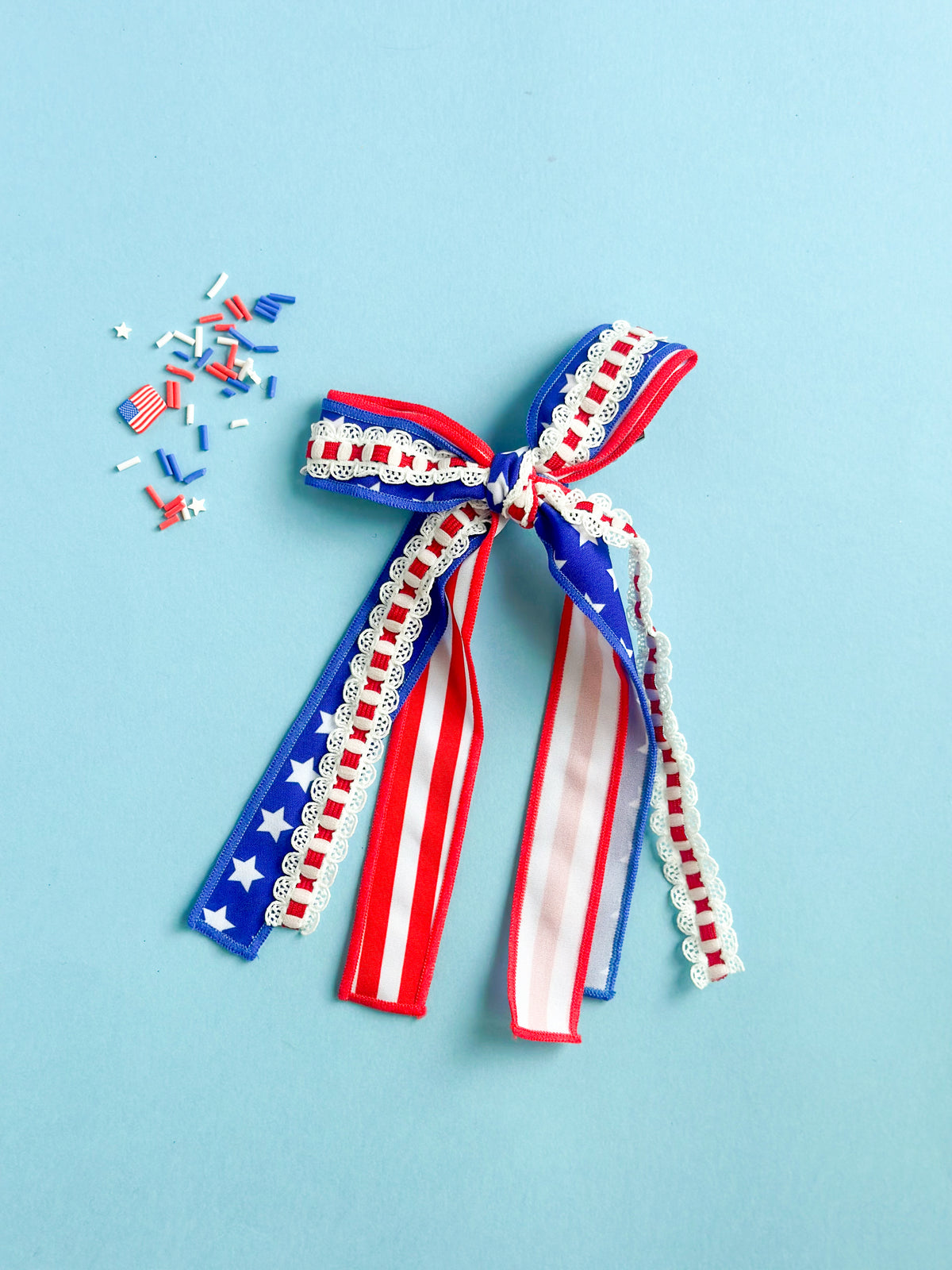Stars and Stripes Ribbon Bow