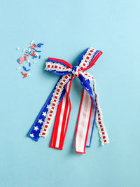 Stars and Stripes Ribbon Bow