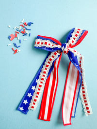 Stars and Stripes Ribbon Bow