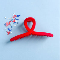 Red Loop Claw Clip