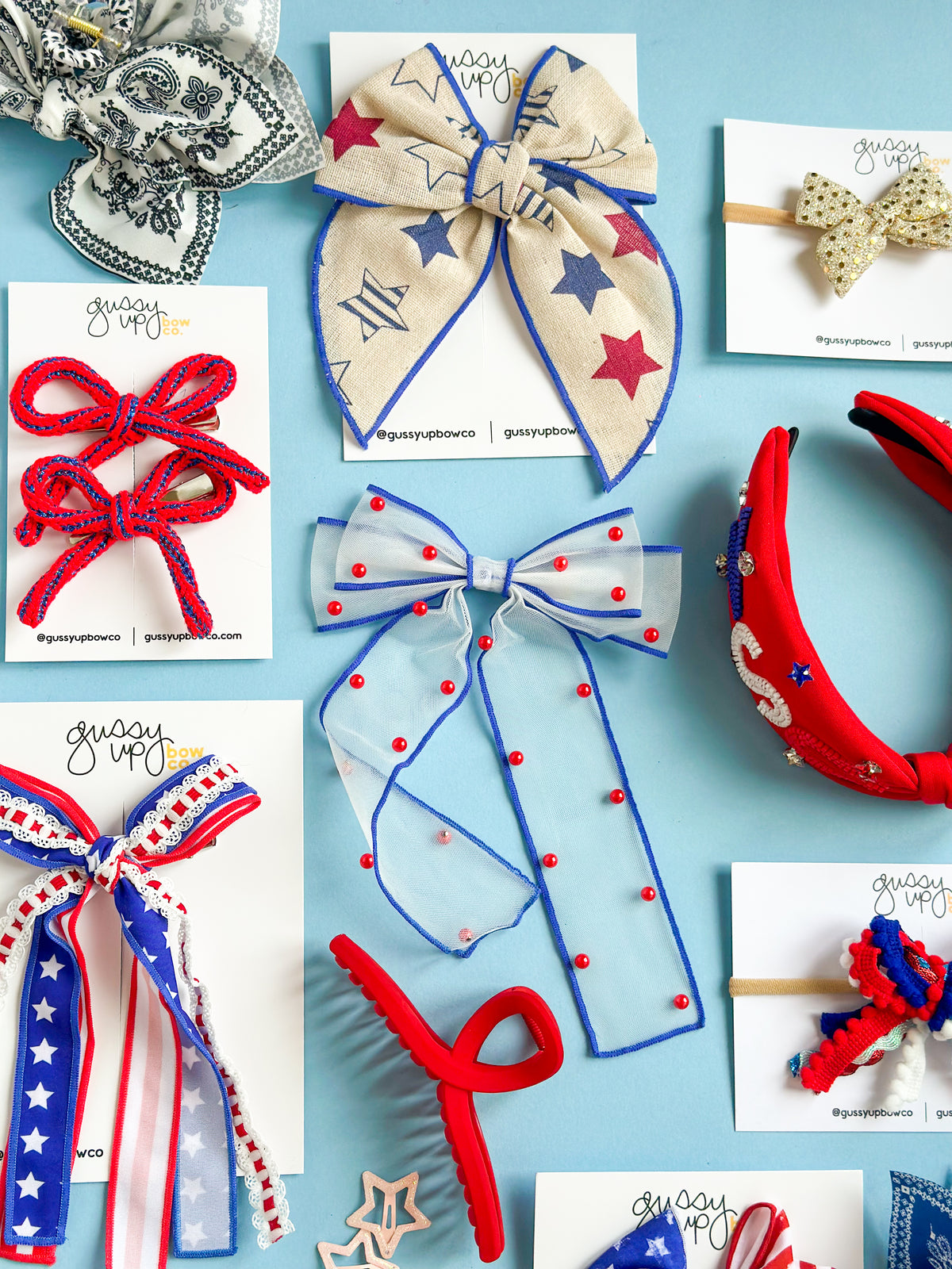 Vintage Stars Whimsy Pigtail Set