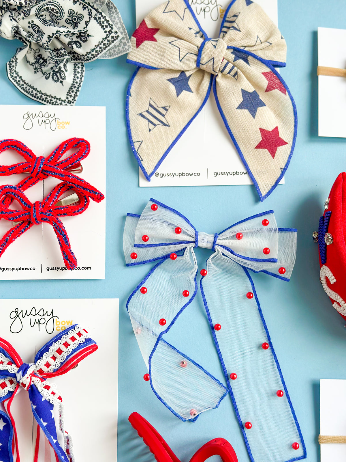 Stars and Stripes Ribbon Bow