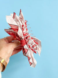 Red Bandana Claw Clip