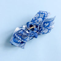 Blue Bandana Claw Clip