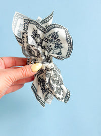 White Bandana Claw Clip