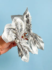 White Bandana Claw Clip