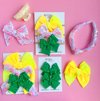 August 25 Rainbow Sequin Bow