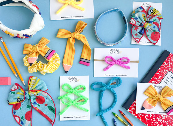 School Days Whimsy Pigtail Set