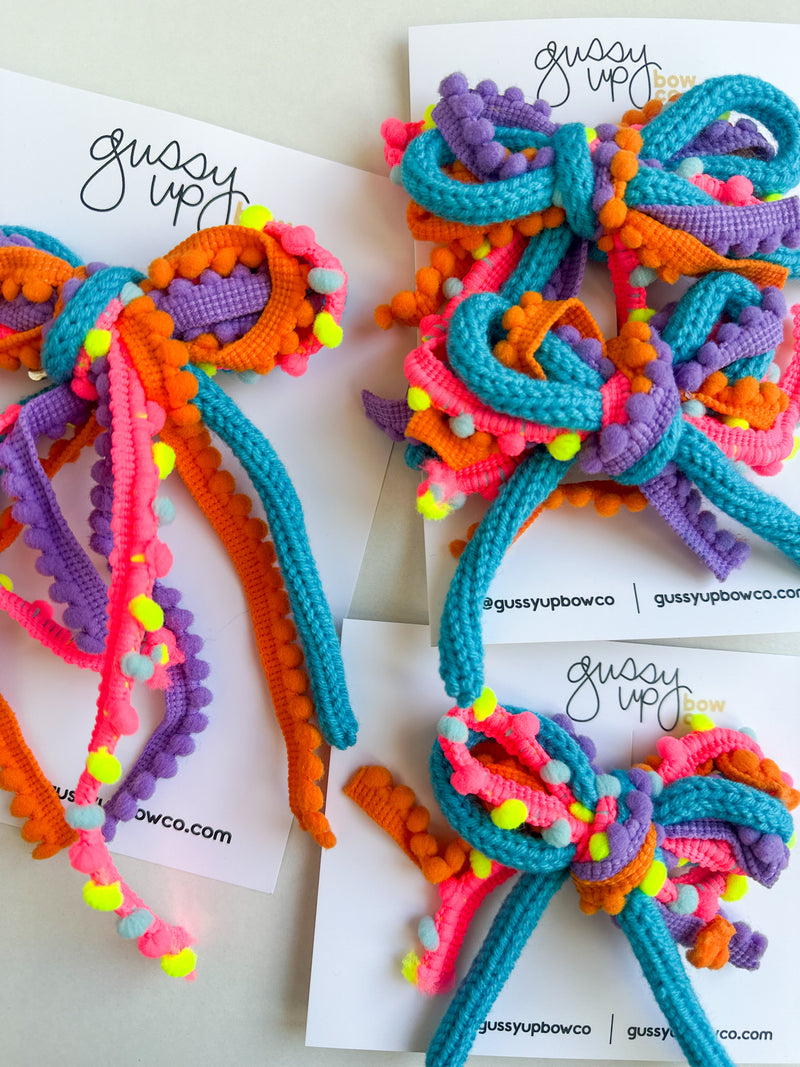 Party People Ribbon Pigtail Set