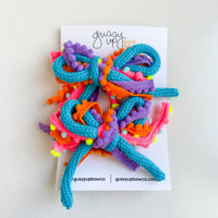 Party People Ribbon Pigtail Set