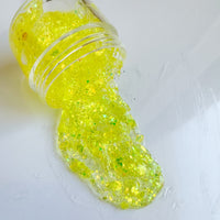 Yellow Toxic Waste Hair Glitter