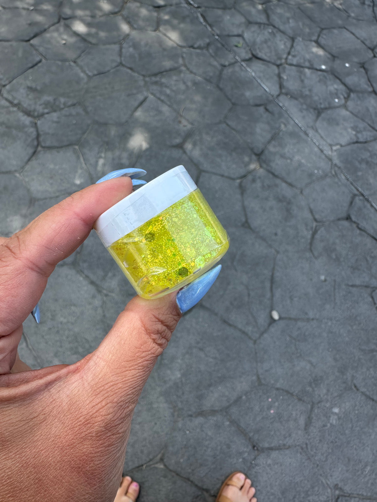 Yellow Toxic Waste Hair Glitter