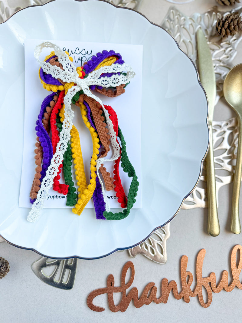 Give Thanks Ribbon Bow