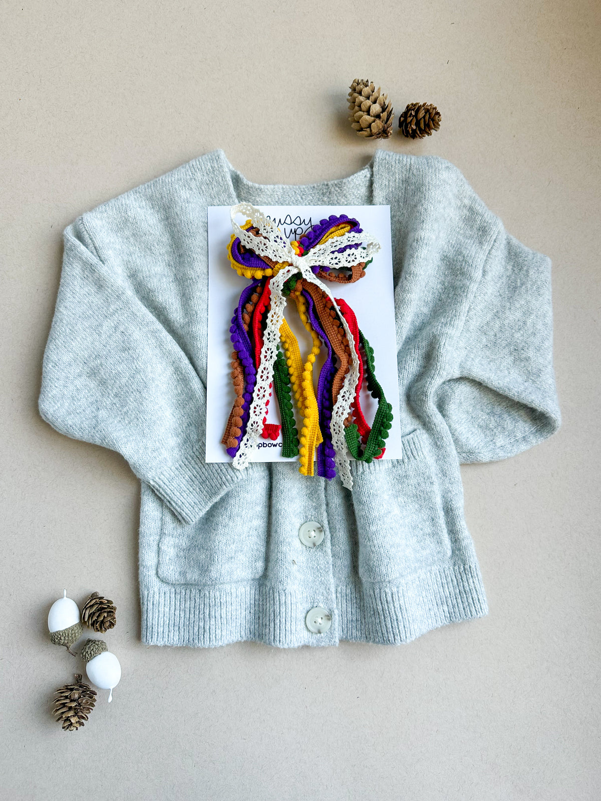 Give Thanks Ribbon Pigtail Set