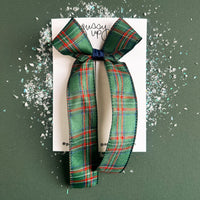 A Preppy Christmas Ribbon Bow