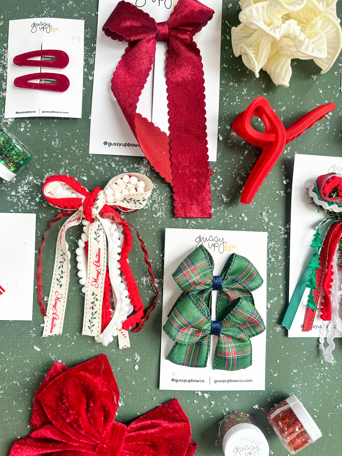 Candy Cane Stripe Ribbon Bow