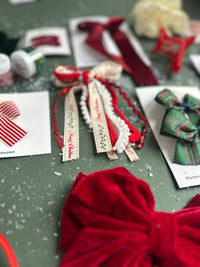 Holly Berry Large Bow Barrette