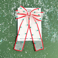 Merry and Bright Pearl Bow