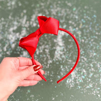 Red Shimmer Glam Headband