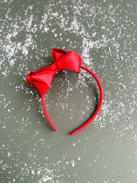Red Shimmer Glam Headband