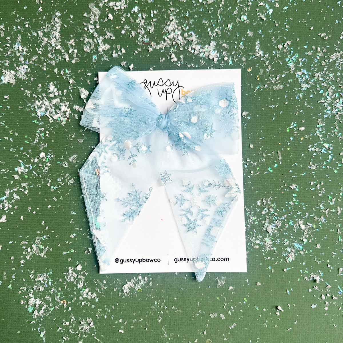 Ice Princess Mesh Bow