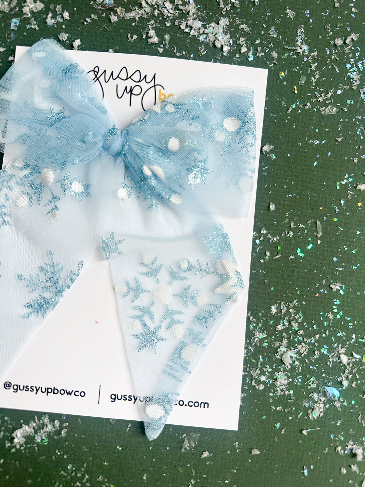 Ice Princess Mesh Bow