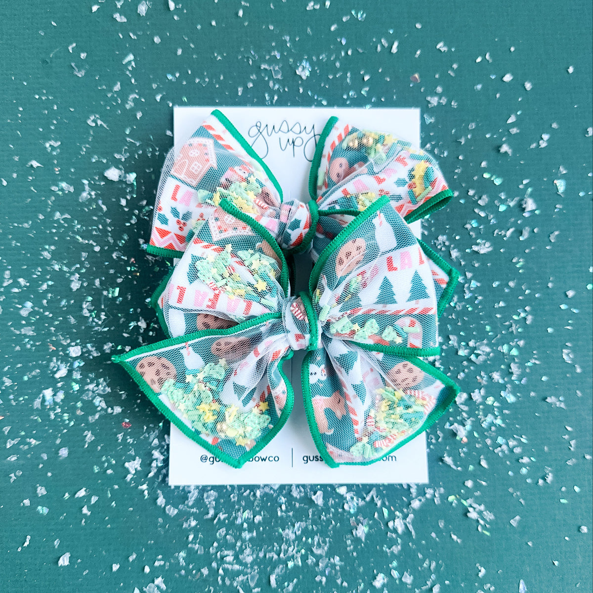 Fa La La Shaker Bow Pigtail Set