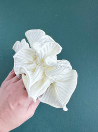 Pearl Large Ruffle Scrunchy