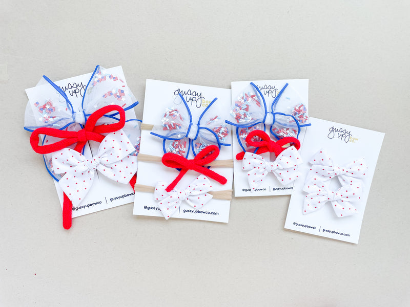 July 24 Red Knit Bow