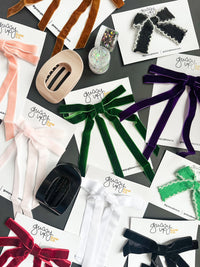Slim Velvet Bow