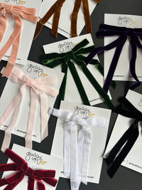 Slim Velvet Bow
