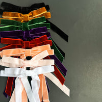 Slim Velvet Bow