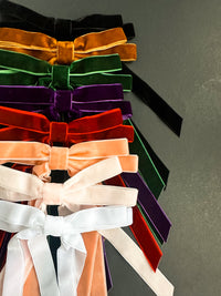 Slim Velvet Bow