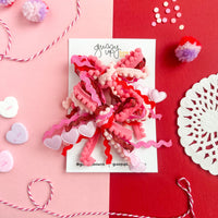 Be Mine Ribbon Bow Pigtail Set