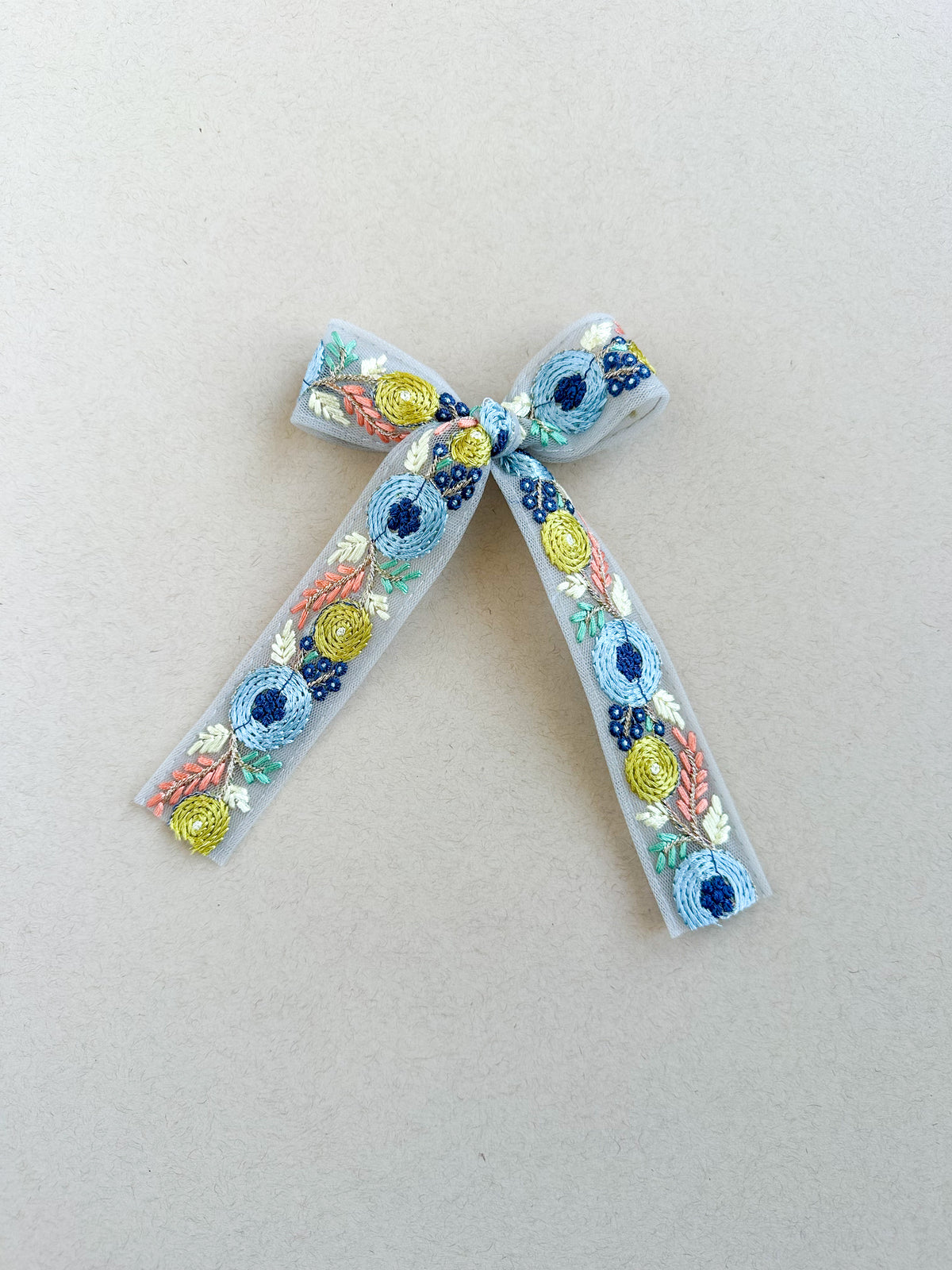 Eloise Embroidered Bow