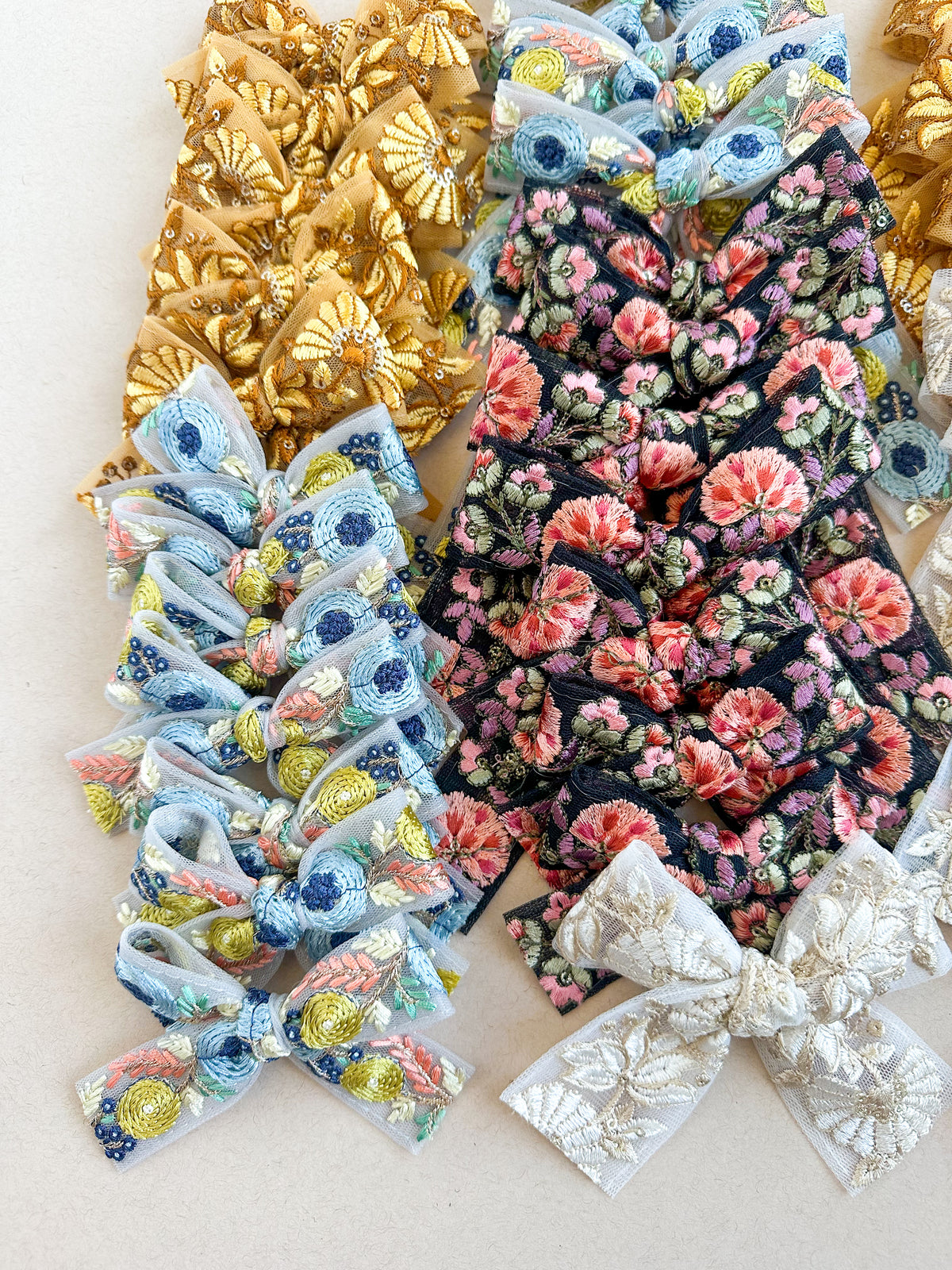 Eloise Embroidered Bow