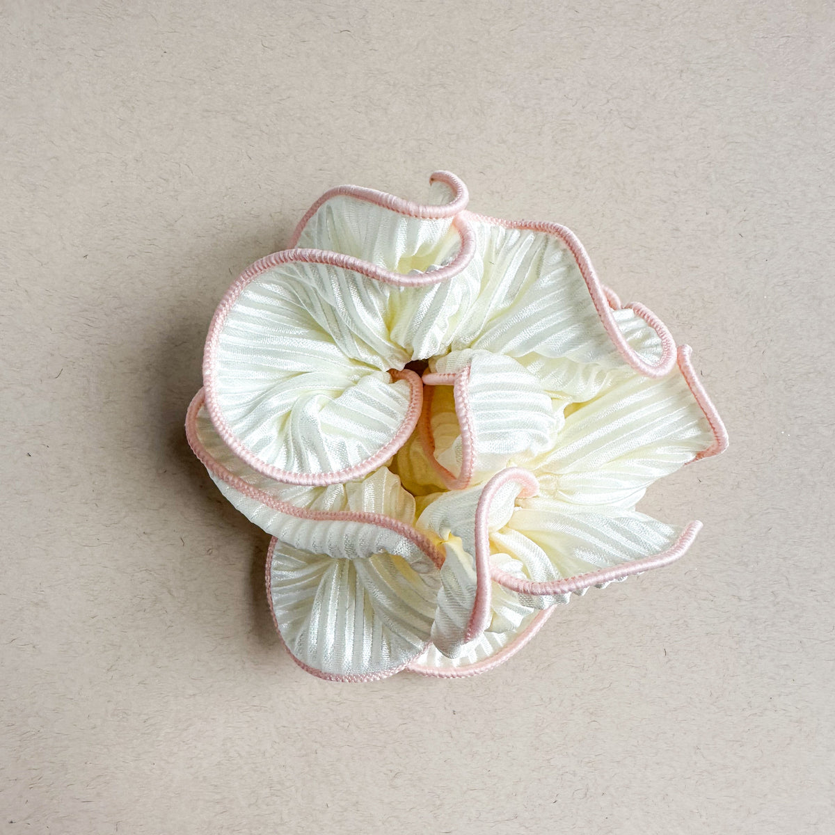 Pink Pastel Ruffle Oversized Scrunchy