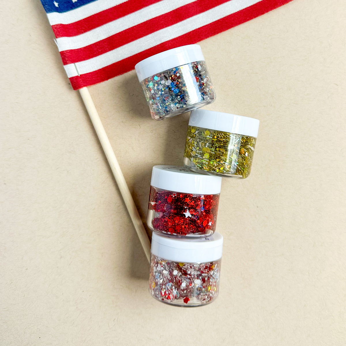 Yankee Doodle Hair Glitter Bundle
