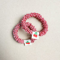 Red Gingham Scrunchy Set
