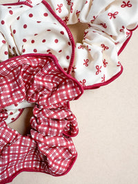 Large Red Scrunchy Set